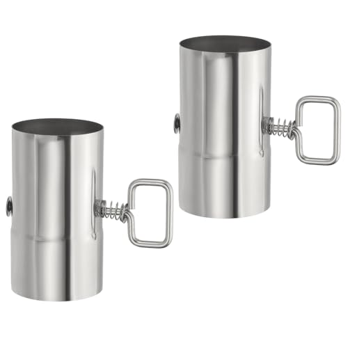 Hot Tent Camping 101: Venting a Tent Stove Without Filling Your Tent With Smoke 5 PATIKIL 2.36 Inch Stove Pipe with Damper, 2Pcs 304 Stainless Steel Thickened Tent Stove Chimney Pipe for Outdoor Camping Stove Vent Smoke Exhaust, 4.33 Inch Length