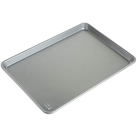 Chicago Metallic Commercial II Traditional Uncoated 16-3/4 by 12-Inch Jelly-Roll Pan, Perfect for making jelly rolls, cookies, pastries, pizza, one-pan meals, and more, Set of 2 Cover