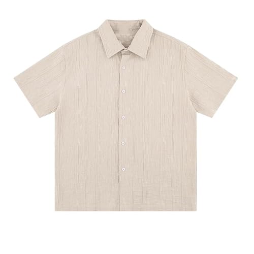 T-Shirt Homme Été Vintage au Col Large et Coupe Décontractée
