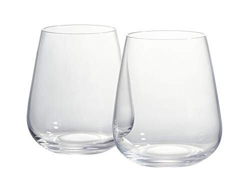 VitaJuwel Drinking Glasses with Lily Logo | 6 pcs, 6.7 fl.oz. Each