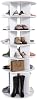 Torre zapatera giratoria de 6 niveles, organizador de zapatos giratorio 360°, carrusel de almacenamiento vertical rotatorio con base alta, estante de exhibición independiente para clóset, entrada, dormitorio 2