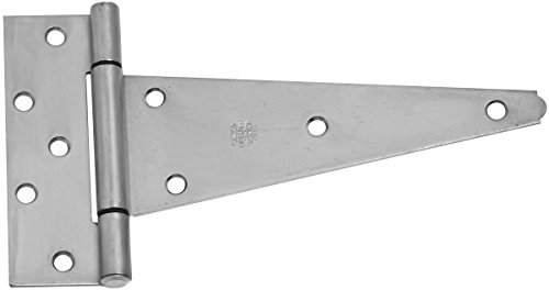 Stanley Hardware 908 10-Inch Zinc Plated Lifespan Heavy T-Hinge No Screw