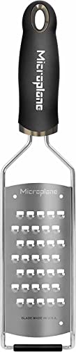 Microplane Kitchen Grater Extra coarse for Potato, Zucchini, Carrot, Apple, Cabbage and Cheese with Stainless Steel Blade - Made in USA