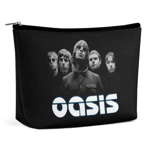 メイクポーチ OASIS オアシス バンド 化粧ポーチ トイレタリーバッグ 収納バッグ 小銭入れ 小物収納 大容量 耐久性 軽量 持ち運び便利 PUレザー 男女兼用 贈り物