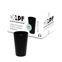 200 Gobelets Plastique Réutilisables 200ml - Polypropylène Empilable - Pour Fête, Camping, Plage