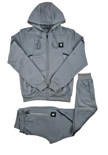 Survêtement doublé polaire homme contre le froid ensemble streetwear