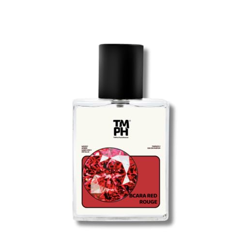 Image of TMPerfumehouse BCARA RED ROUGE EDP for Men | Amber, Woody & Long Lasting Perfume Spray | Amber, Warmspicy & Woody Fragrance | Luxury Gift for Him | TMPH | 50ml