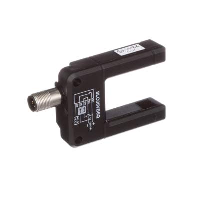 BANNER ENGINEERING SLO30VB6Q (59769), 1 PNP, Input: 10-30 VDC, Output: Bipolar: 1 NPN, Quick-Disconnect Connector, SLO30 Series, Slot Sensor, Slot Width: 30 MM, W/O Sensitivity Adjustment