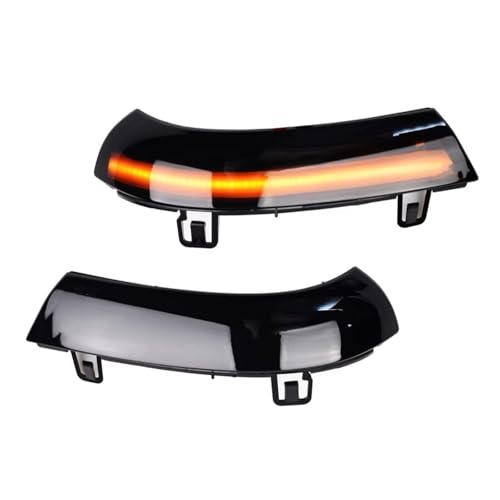 Luz intermitente dinámica de retrovisor para VW Jetta Mk5 2006-2011 de color negro
