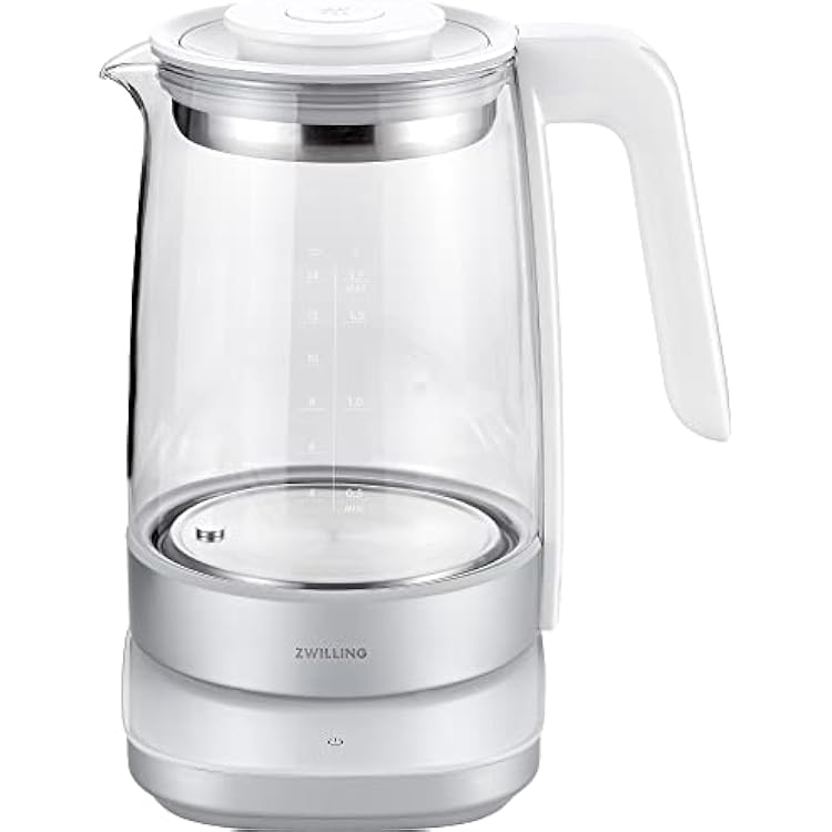 ZWILLING Enfinigy Glass Kettle, Tea Kettle, Silver
