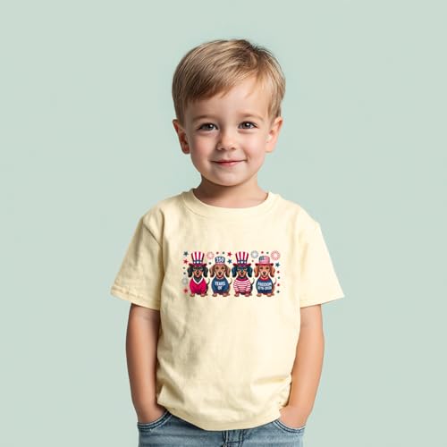 Image of Boys Constitution Day 250 Anniversary USA Shirt Independence Shirt 3-8T | for Kids Boys Girls Toddlers 3T-8T, 4th of July Dinos Flag Patriotic Tee, Independence Day
