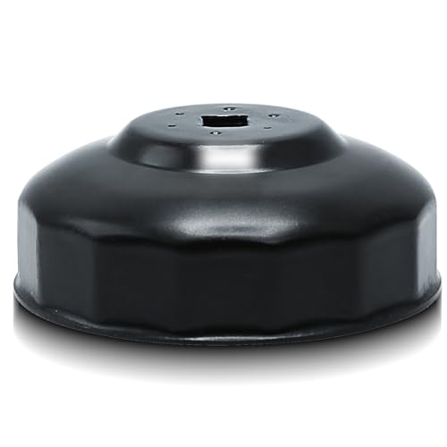 CCLIFE 93 mm Ölfilterschlüssel 3/8’’ Ölfilterkappen ÖlFilter Werkzeug Auto 15-kant