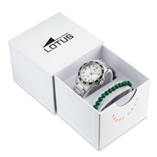 Imagen de LOTUS Reloj Niño Analógico de Acero Inoxidable Movimiento de Cuarzo Reloj Infantil Cristal Mineral Alta Resistencia Resistente al Agua 5 ATM 18786