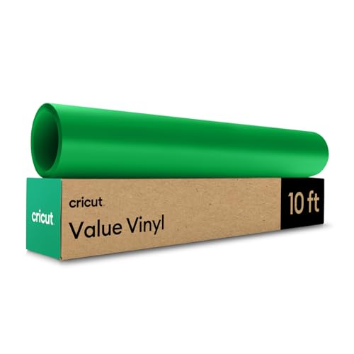 Cricut Vinilo Adhesivo Permanente - Rollo de Vinilo para Cricut - 30.5 cm x 3 m - Verde - Vinilo Permanente para Manualidades, Decoración, Ventanas y Paredes