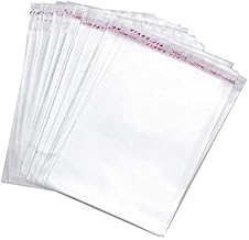 Bigpalycoan® Plastic polythene Clear Transparent bags small size Self Adhesive BOPP Resealable Plastic pouch/Poly Bags for jwellery packaging pack of 100 (4X6 inch)