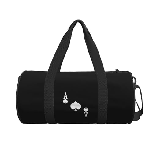 Ace of Spades Poker Convertible Garment Bag with Shoulder Strap, Carry on Garment Duffel Bag for Men Women - Rolling Foldable for Travel Luggage Bags (Black)2