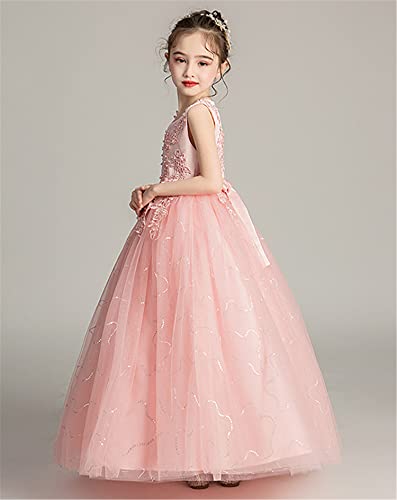 Flower Girl's Long Dress Kids Princess Dress for Wedding Party Easter Special Occasion 33313