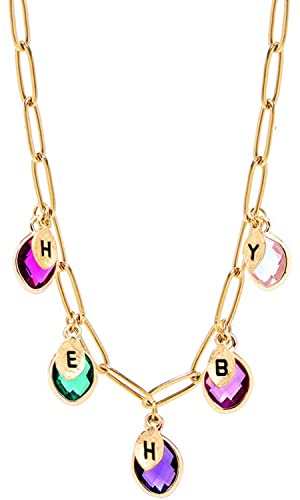 Mothers Birthstone Necklace Family Birthstone Necklace For Mom Initial Multiple Oval Birth Month Gemstone Necklace Personalized Jewelry For Women -P-Bson-H-D #TOP21