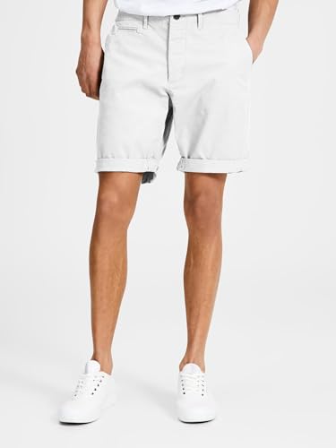 JACK & JONES Herren JPSTENZO JJCHINO Shorts WW 01 STS, White/C. Ultimate Grey, L – Ansicht 3