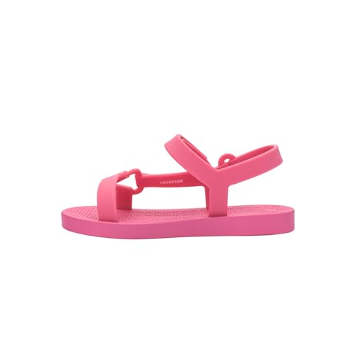 mini melissa Sun Downtown Sandals for Babies & Toddles & Big Kids - Jelly Sandals for Girls w/Adjustable Ankle Strap, Kids Jelly Shoes