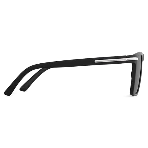 Image of Black Retro Square Sunglasses /Goggles For Men's -UV Protected-Pack of 1