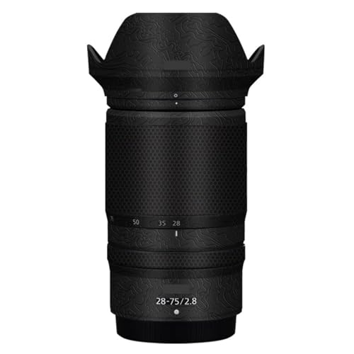 Film de protection pour Nikon Z 28-75 mm F2.8 en vinyle noir brillant