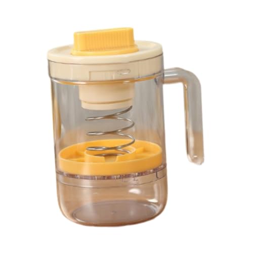 Greek Yogurt Strainer with Lid, Fine Mesh Whey Separator, Yogurt Cheese Maker, Kitchen Gadget for Homemade Labneh, Cream Cheese, and Ricotta- Yellow