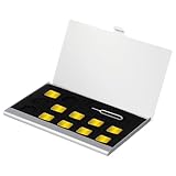 Organización Eficiente: Ideal para almacenar y proteger tarjetas SIM, este organizador ayuda a mantenerlas ordenadas y evita pérdidas, facilitando su acceso y uso en cualquier momento