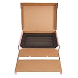 CRUGLA Pink Laptop Shipping Box with Cushioned Foam, Up to 17 inch Corrugated Cardboard Mailer for Laptop Notebook Shipment,1 Pack
