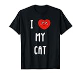 Amo A Cat Nombre Gracioso Camiseta