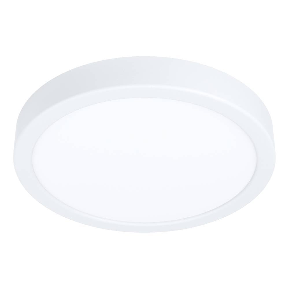 Eglo LED Ceiling Light Fitting Fueva 6, Round Ceiling lamp, Bathroom Lighting, Flush luminaire Made of Plastic in White, Warm White-Cold White, IP44, Ø 21 cm