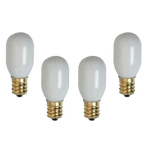 DGBRSM 4PCS E12 6W 120V Christmas Village Light Bulbs Christmas Village Replacement Light Bulbs Replacement Bulbs Accessory for Christmas House Replacement Bulbs