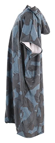 Rip Curl Mix Up Print Change Changing Robe Hooded Towel - Slate Blue - Unisex - 300g cotton terry - Front Pocket - One size2