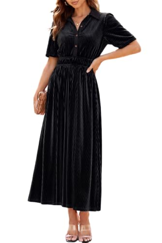 Image of Sissyaki Velvet Maxi Dress Fall Wedding Guest Dress 2026 | Semi Formal to Formal Events, Family Pictures, Holiday Party Dinner Dress