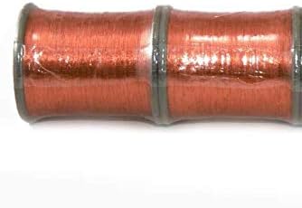 Bhavya Enterprises Zari roll (Metallic Yarn) Thread for Embroidery Work, Beading, Jewellery Making and Crafts (Rust, 2)