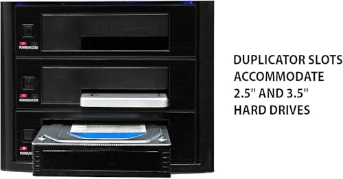 Image of Systor 1:1 HDD /SSD Hard Drive Duplicator - 36GB /Min - SYS601DP | Supports 2.5 inch Solid State Drives & 3.5 inch SATA Hard Drives, Standalone Duplicator, Eraser & Sanitizer, 600MB /Sec Drive Copy