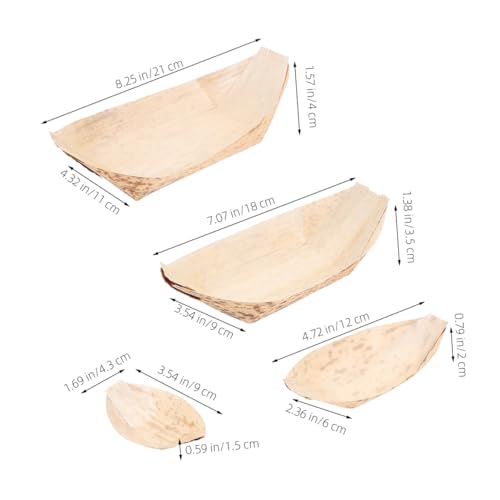 Platos desechables en forma de barco, pack 40 unidades miniatura 2