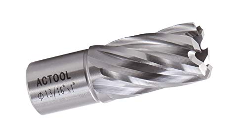 Image of 13 /16 inch Diameter x 1 inch Depth of Cut HSS ANNULAR Cutter with 3 /4'' Weldon Shank