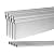 Complete Floor Moulding Kit, 8in High x 7/8in Proj Baseboard, 3/4in H x 3/4in Proj Quarter Round, Both 8ft Long Mouldings, Unfinished White, High Impact Polystyrene Shoe and PVC Baseboard, 4 Pack