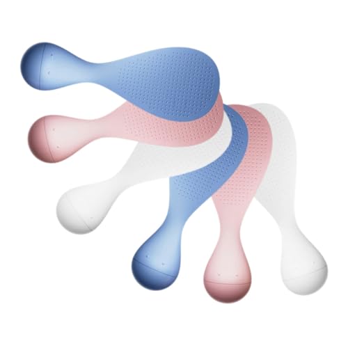 KICHOUSE 6pcs Non Stick Self Standing Rice Paddle Serving Spoon Non Stick Stand Up Rice Scooper Heat Resistant Cooker Scoop Paddle Serving Spoon