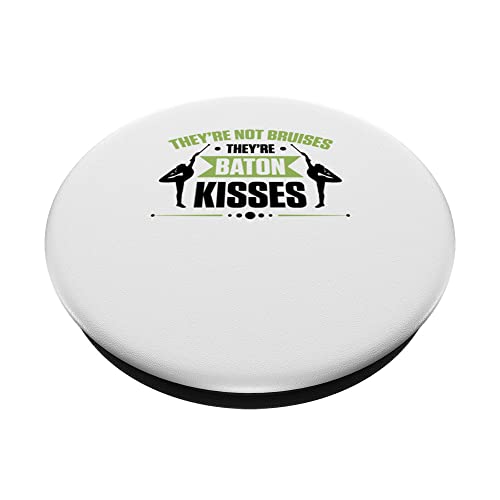 Majorette Twirler Baton Twirling PopSockets Swappable PopGrip, Black - Image 2