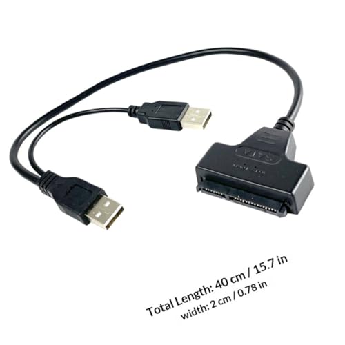 Cable convertidor USB a Serial Ata 2.5 pulgadas LALAFINA 2 pcs miniatura 2