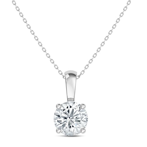 EternalDia IGI Certified 14K Gold Lab Grown Diamond Necklace for
