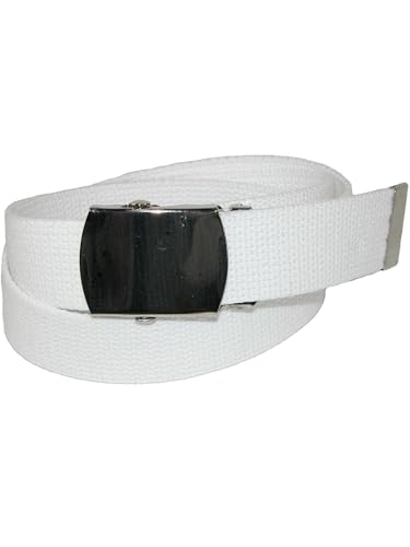 CTM Cotton Adjustable Belt with Nickel Buckle3