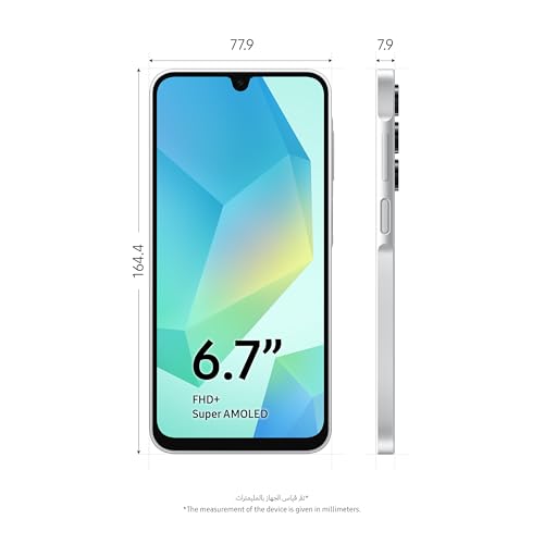 Samsung Galaxy A16 LTE, Android Smartphone, Dual SIM Mobile Phone, 6GB RAM, 128GB Storage, Gray (UAE Version)