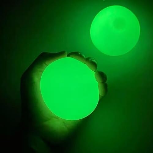 Bolas De Glorbs De Prensar, Bolas Luminosas Mallas, Paquete De 12 Bolas Adhesivas Para Lanzar En El Techo, Bola De Techo Reutilizado, Bola Que Brilla En La Noche, Juguete Sensorial AntiEstrés