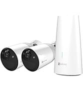 EZVIZ BC1-B2 1080P Camera Surveillance WiFi Exterieure sans Fil sur Batterie 12900mAh, Autonomie ...