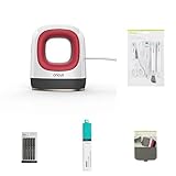 Cricut EasyPress Mini Heat Press - Raspberry, Includes 5-Piece Tool Kit, Heat Press Mat, Infusible Ink Transfer Sheets - Teal, Infusible Ink Pens (5ct)