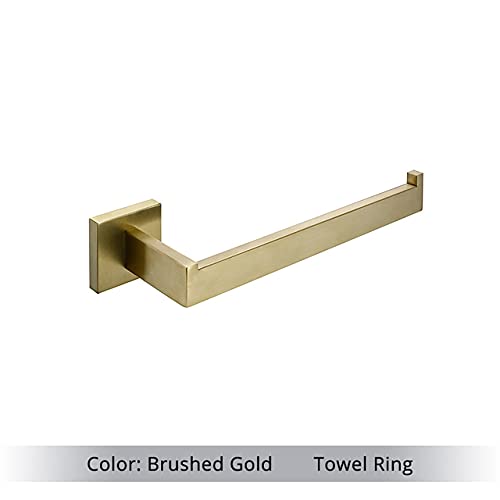 Accesorios de baño en acero inoxidable oro cepillado de lujo 3