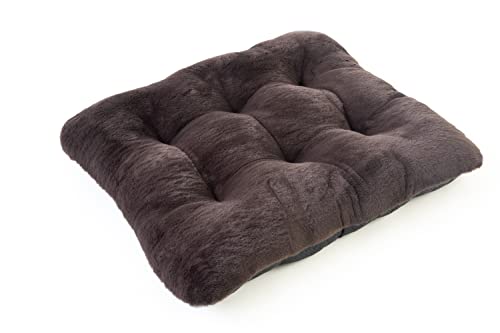 Hundebett oder katzenbettchen, Weich und angenehm, Haustierkissen, Der Stoff ist sicher für das Haustier, Leicht sauber zu halten, Hunde Kissen hundebett (70x55x7 cm, Braun Rabbit) Cover